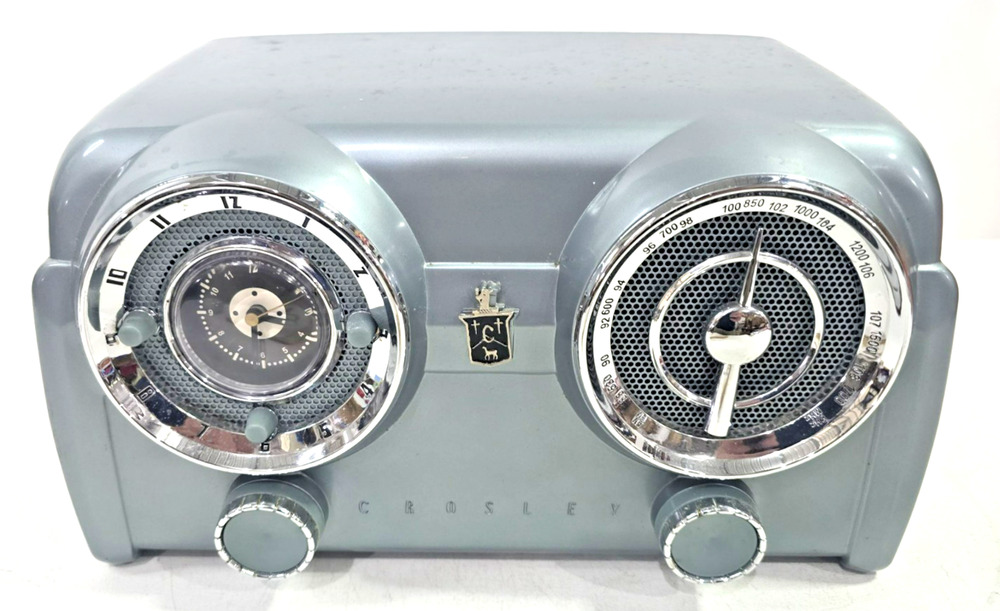 Vintage Crosley CR52 Coloradio Dashboard Style AM FM Cassette Radio WORKS